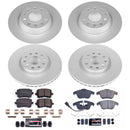 PowerStop Genuine Geomet Coated Rotor and Carbon-Fiber Ceramic Brake Pad Kit