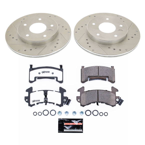 PowerStop Z26 Street Performance Ceramic Brake Pad and Drilled & Slotted Rotor K