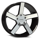 24x9.5 Vision 472 Switchback Gloss Black - Machined Wheel 6x135 ET30 CB87.1
