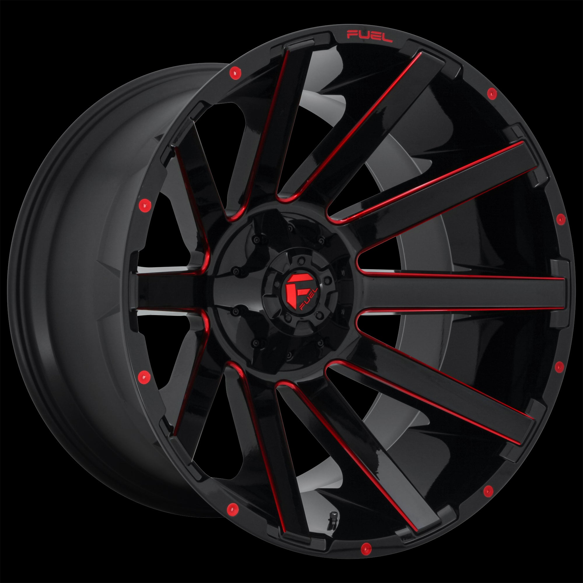 24X12 Fuel D643 Contra Gloss Black-RTTC 6X135/6X139.7 ET-44 wheel/rim - 0