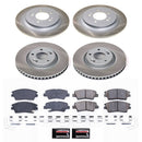 PowerStop Semi-Coated Rotor and Low-Dust Ceramic Brake Pad Kit