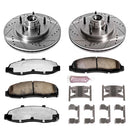 PowerStop Z36 Carbon-Fiber Ceramic Brake Pad with Drilled and Slotted Rotor Kit