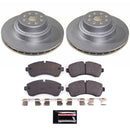 PowerStop Genuine Geomet Coated Rotor and Low-Dust Ceramic Brake Pad Kit