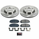 PowerStop OE Stock Replacement Low-Dust Ceramic Brake Pad and Rotor Kit