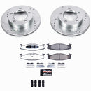 PowerStop Z36 Carbon-Fiber Ceramic Brake Pad with Drilled and Slotted Rotor Kit