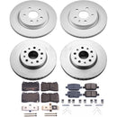 PowerStop Genuine Geomet Coated Rotor and Low-Dust Ceramic Brake Pad Kit