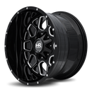 20x12 Hardrock Gunner Gloss Black Milled 6x135/139.7 ET-44 wheel/rim-3