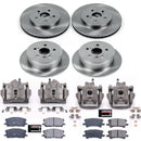 PowerStop OE Stock Replacement Low-Dust Ceramic Brake Pad, Rotor and Caliper Kit