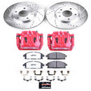 PowerStop Z36 Truck and SUV Ceramic Brake Pad, Drilled & Slotted Rotor, and Cali