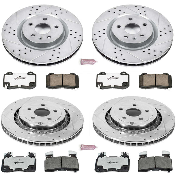 PowerStop Z26 Street Performance Ceramic Brake Pad and Drilled & Slotted Rotor K