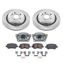 PowerStop OE Stock Replacement Low-Dust Ceramic Brake Pad, Rotor and Caliper Kit