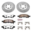 PowerStop Z36 Carbon-Fiber Ceramic Brake Pad with Drilled and Slotted Rotor Kit