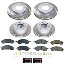 PowerStop Semi-Coated Rotor and Low-Dust Ceramic Brake Pad Kit