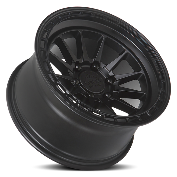 17x9 Lock Off-Road Baja Matte Black 5x127 5x5 ET0 Wheel Rim
