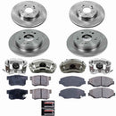 PowerStop OE Stock Replacement Low-Dust Ceramic Brake Pad, Rotor and Caliper Kit