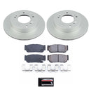 PowerStop Genuine Geomet Coated Rotor and Low-Dust Ceramic Brake Pad Kit