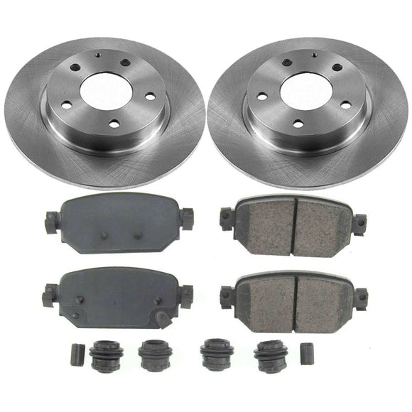 PowerStop OE Stock Replacement Low-Dust Ceramic Brake Pad and Rotor Kit