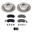 PowerStop Semi-Coated Rotor and Low-Dust Ceramic Brake Pad Kit