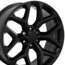 24" Replica CV98B fits Chevy Silverado 24x10 Satin Black