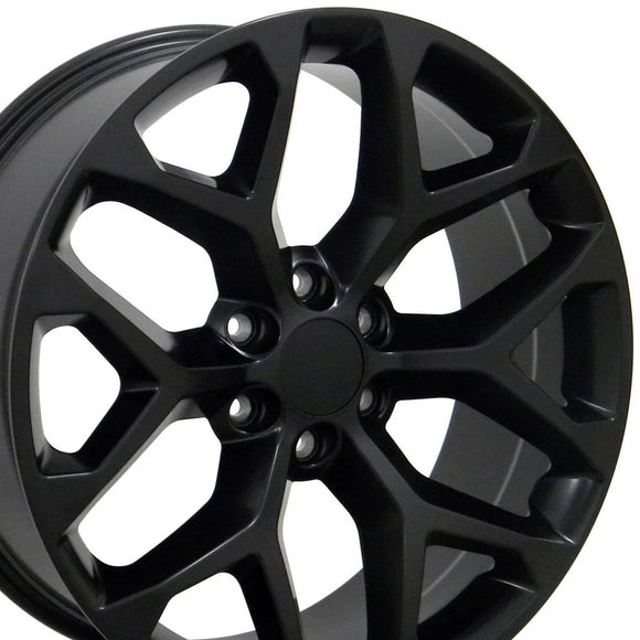 24" Replica CV98B fits Chevy Silverado 24x10 Satin Black