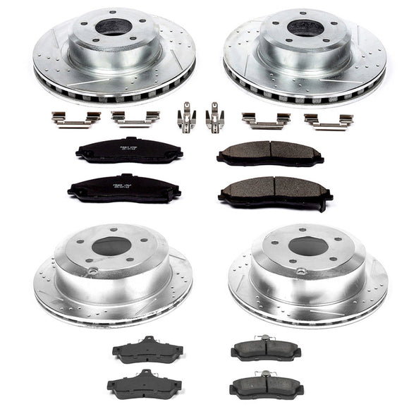 PowerStop Z23 Daily Driver Carbon-Fiber Ceramic Brake Pad and Drilled & Slotted