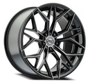 20x9 Select Precision Alloys SYNDICATE Glossy Black Machined DDT Face And Lip 5x