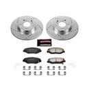 PowerStop Z36 Carbon-Fiber Ceramic Brake Pad with Drilled and Slotted Rotor Kit