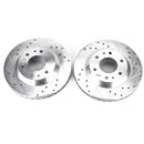 PowerStop Evolution Drilled Slotted Rotors Pair Front For Chevrolet Trailblazer