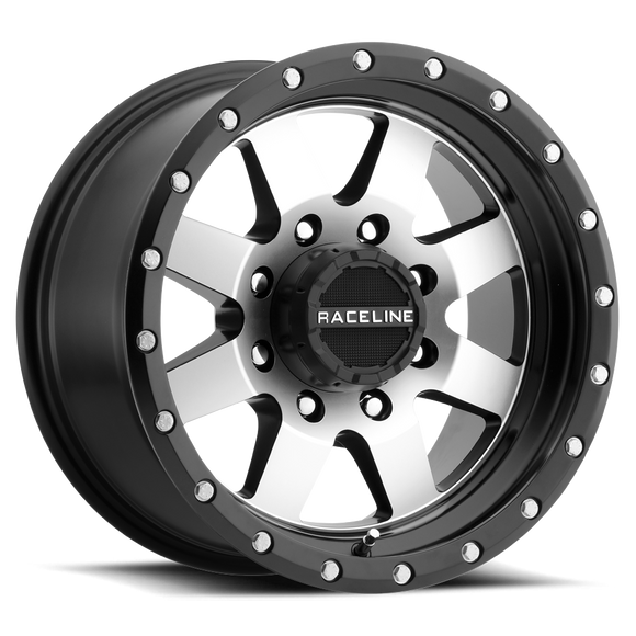 22x12 Raceline 954M Satin Black and Milled 6x135 ET-44 Wheel Rim
