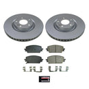 PowerStop Genuine Geomet Coated Rotor and Low-Dust Ceramic Brake Pad Kit
