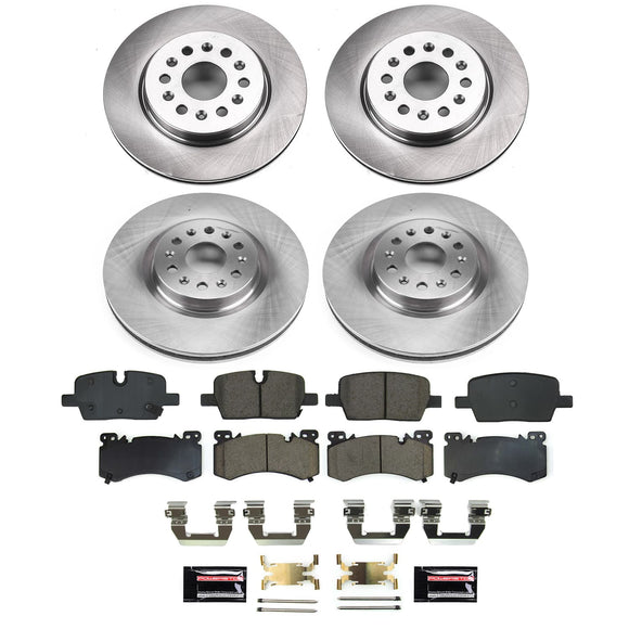 PowerStop OE Stock Replacement Low-Dust Ceramic Brake Pad and Rotor Kit