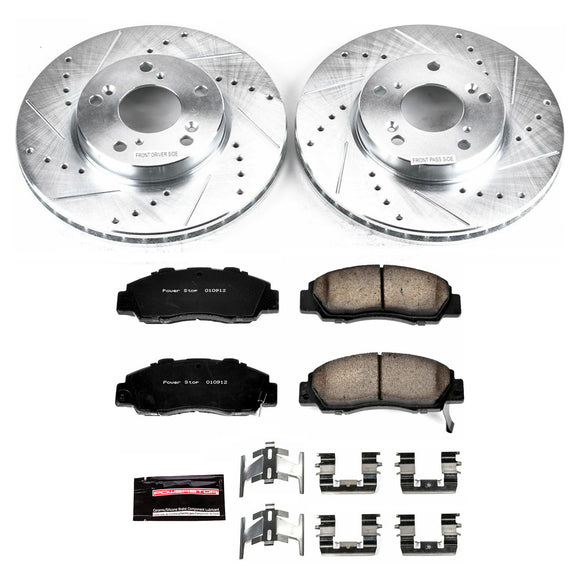 PowerStop Z23 Daily Driver Carbon-Fiber Ceramic Brake Pad and Drilled & Slotted