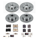 PowerStop OE Stock Replacement Low-Dust Ceramic Brake Pad and Rotor Kit