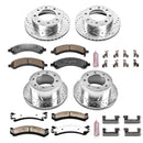 PowerStop Z36 Carbon-Fiber Ceramic Brake Pad with Drilled and Slotted Rotor Kit