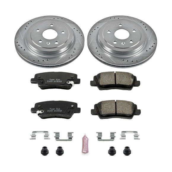 PowerStop Z23 Daily Driver Carbon-Fiber Ceramic Brake Pad and Drilled & Slotted