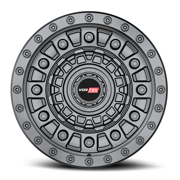 18x9 Vortek VRD-701 Armor Matte Black 6x135 ET-18 CB106.1 Wheel Rim