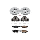 PowerStop OE Stock Replacement Low-Dust Ceramic Brake Pad, Rotor and Caliper Kit