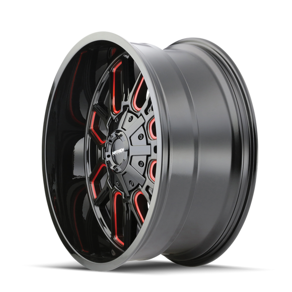 20X10 Mayhem Cogent Black-Red Wheel/Rim 6x135 ET-19 8107-2137BTR