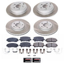 PowerStop Semi-Coated Rotor and Low-Dust Ceramic Brake Pad Kit