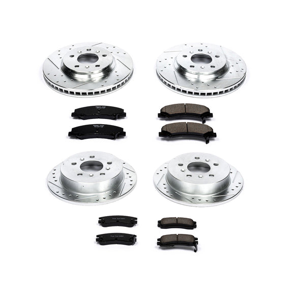 PowerStop Z23 Daily Driver Carbon-Fiber Ceramic Brake Pad and Drilled & Slotted