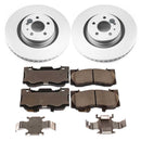 PowerStop Genuine Geomet Coated Rotor and Low-Dust Ceramic Brake Pad Kit