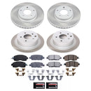 PowerStop Semi-Coated Rotor and Low-Dust Ceramic Brake Pad Kit