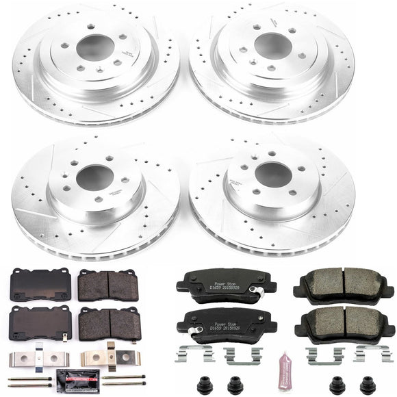 PowerStop Z23 Daily Driver Carbon-Fiber Ceramic Brake Pad and Drilled & Slotted