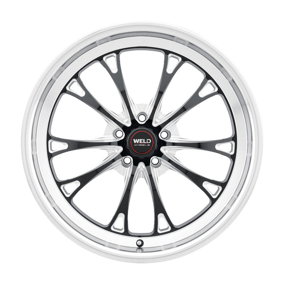 20x11 WELD Performance Belmont Gloss Black Milled 5x120 ET40 Wheel Rim