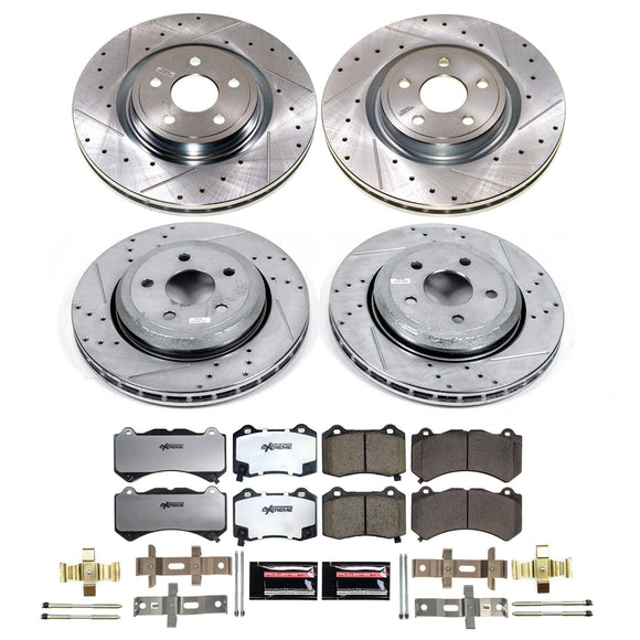PowerStop Z26 Street Performance Ceramic Brake Pad and Drilled & Slotted Rotor K