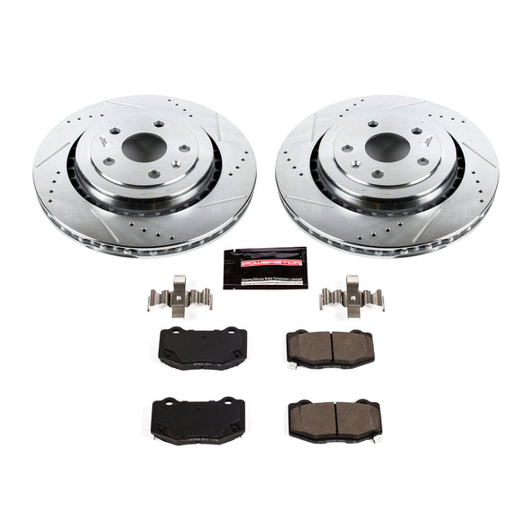 PowerStop Z23 Daily Driver Carbon-Fiber Ceramic Brake Pad and Drilled & Slotted