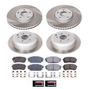 PowerStop Semi-Coated Rotor and Low-Dust Ceramic Brake Pad Kit