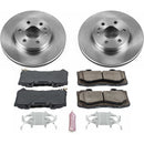 PowerStop OE Stock Replacement Low-Dust Ceramic Brake Pad and Rotor Kit