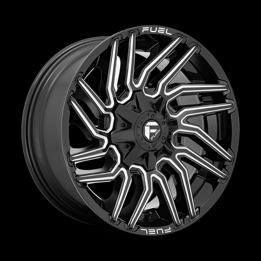 22X12 Fuel D773 Typhoon Gloss Black Milled 8X170 ET-44 wheel/rim - 0