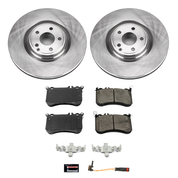 PowerStop OE Stock Replacement Low-Dust Ceramic Brake Pad and Rotor Kit